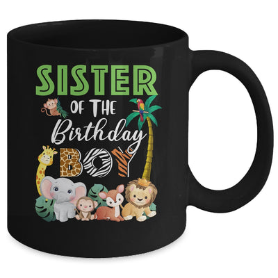 Sister Of The Birthday Boy Wild Zoo Theme Safari Party Mug | siriusteestore