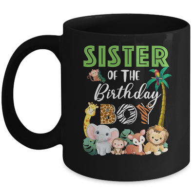 Sister Of The Birthday Boy Wild Zoo Theme Safari Party Mug | siriusteestore