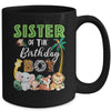 Sister Of The Birthday Boy Wild Zoo Theme Safari Party Mug | siriusteestore