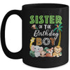 Sister Of The Birthday Boy Wild Zoo Theme Safari Party Mug | siriusteestore