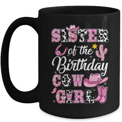 Sister Of The Birthday Cow Girl Western Cowgirl 1st Birthday Mug | siriusteestore