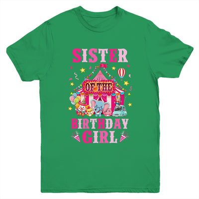 Sister Of The Birthday Girl Circus Carnival Family Party Youth Shirt | siriusteestore