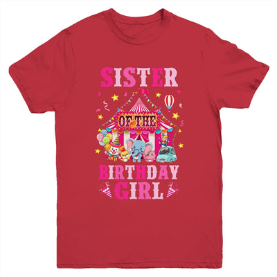 Sister Of The Birthday Girl Circus Carnival Family Party Youth Shirt | siriusteestore