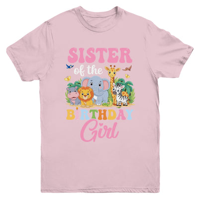 Sister Of The Birthday Girl Kids Safari Jungle Animal Youth Shirt | siriusteestore