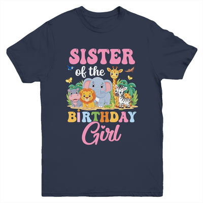 Sister Of The Birthday Girl Kids Safari Jungle Animal Youth Shirt | siriusteestore