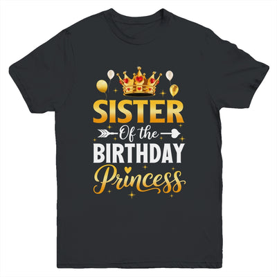 Sister Of The Birthday Princess Birthday Girl Family Kid Youth Shirt | siriusteestore