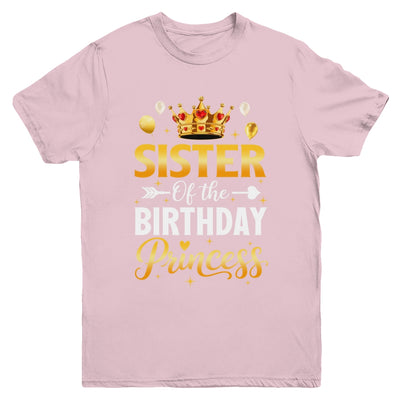Sister Of The Birthday Princess Birthday Girl Family Kid Youth Shirt | siriusteestore