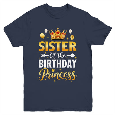 Sister Of The Birthday Princess Birthday Girl Family Kid Youth Shirt | siriusteestore
