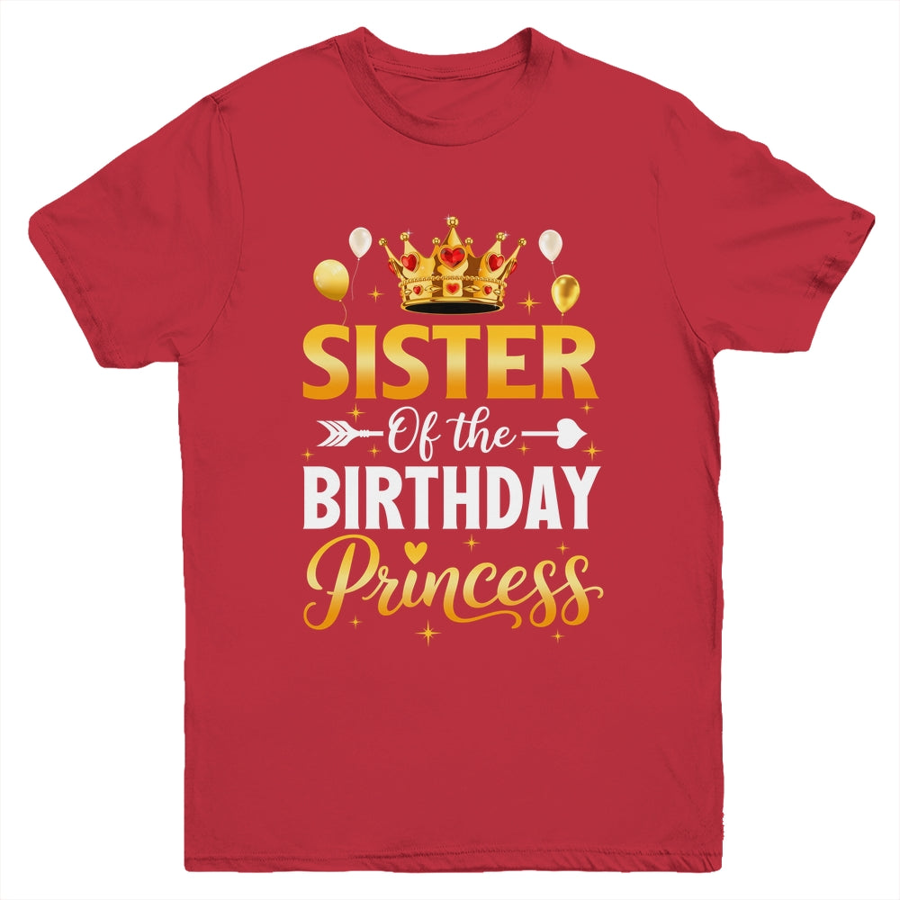 Sister Of The Birthday Princess Birthday Girl Family Kid Youth Shirt | siriusteestore