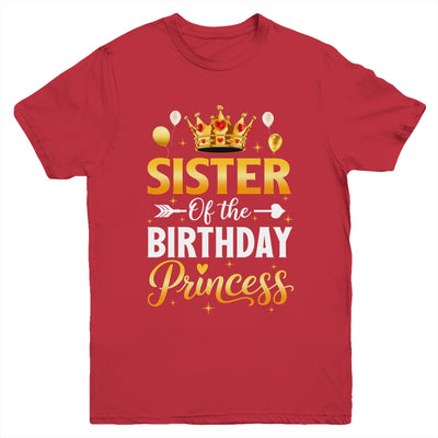 Sister Of The Birthday Princess Birthday Girl Family Kid Youth Shirt | siriusteestore