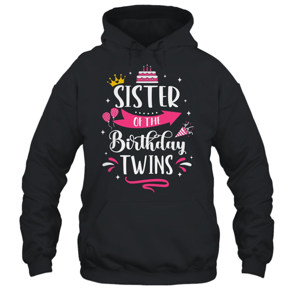 Sister Of The Birthday Twins Celebrate Twin Birthday Cute Shirt & Tank Top | siriusteestore
