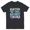 Sister Of The Birthday Twins Girls Kids Party Retro Bday Youth Shirt | siriusteestore