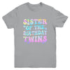 Sister Of The Birthday Twins Girls Kids Party Retro Bday Youth Shirt | siriusteestore