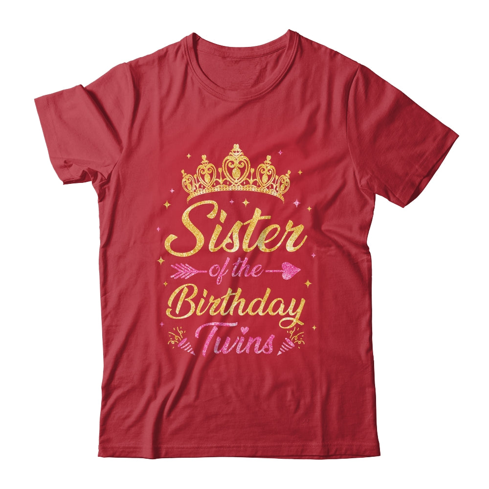Sister Of The Birthday Twins Kids Party Birthday Twins Shirt & Tank Top | siriusteestore