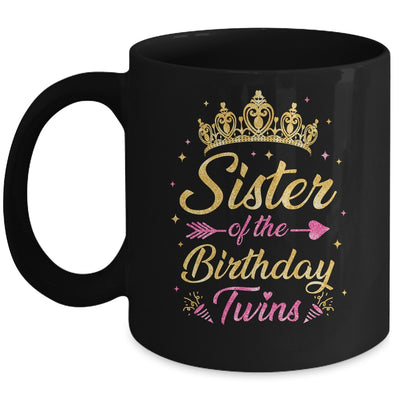 Sister Of The Birthday Twins Kids Party Birthday Twins Mug | siriusteestore