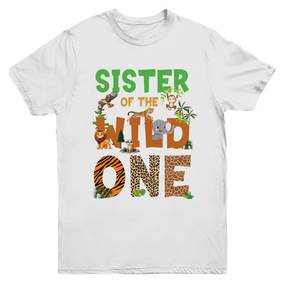 Sister Of The Birthday Wild One Safari Birthday Boy Family Youth Shirt | siriusteestore
