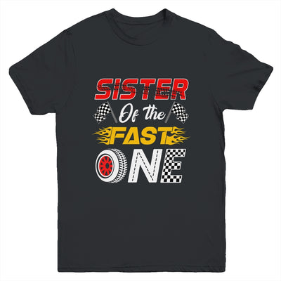 Sister Of The Fast One 1st Birthday Race Car Family Youth Shirt | siriusteestore