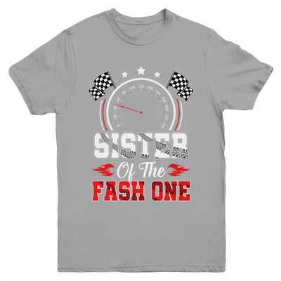 Sister Of The Fast One 1st Birthday Racing Car Family Youth Shirt | siriusteestore