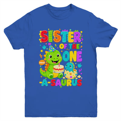 Sister Of The One-A-Saurus 1St Birthday Boy T-Rex Dinosaur Youth Shirt | siriusteestore