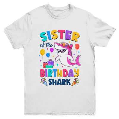 Sister Of The Shark Birthday Family Matching Party Kids Youth Shirt | siriusteestore