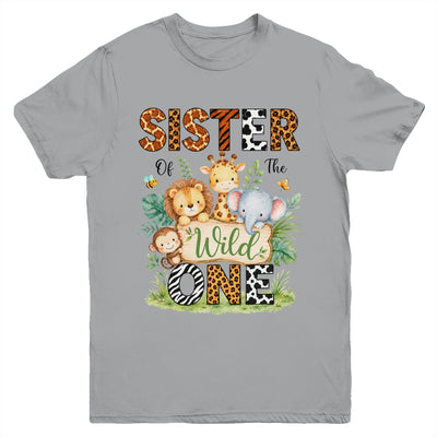 Sister Of The Wild One First Birthday Boy Jungle Safari Youth Shirt | siriusteestore