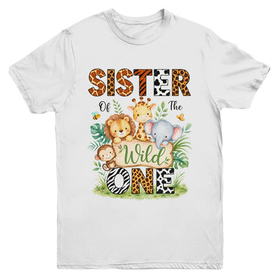 Sister Of The Wild One First Birthday Boy Jungle Safari Youth Shirt | siriusteestore