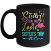 Sister On The Loose Cute Sisters Trip 2025 Weekend Flamingo Mug | siriusteestore