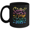 Sister's Road Trip 2025 Tie Dye Cute Sisters Weekend Trip Mug | siriusteestore