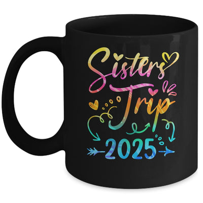 Sister's Road Trip 2025 Tie Dye Cute Sisters Weekend Trip Mug | siriusteestore