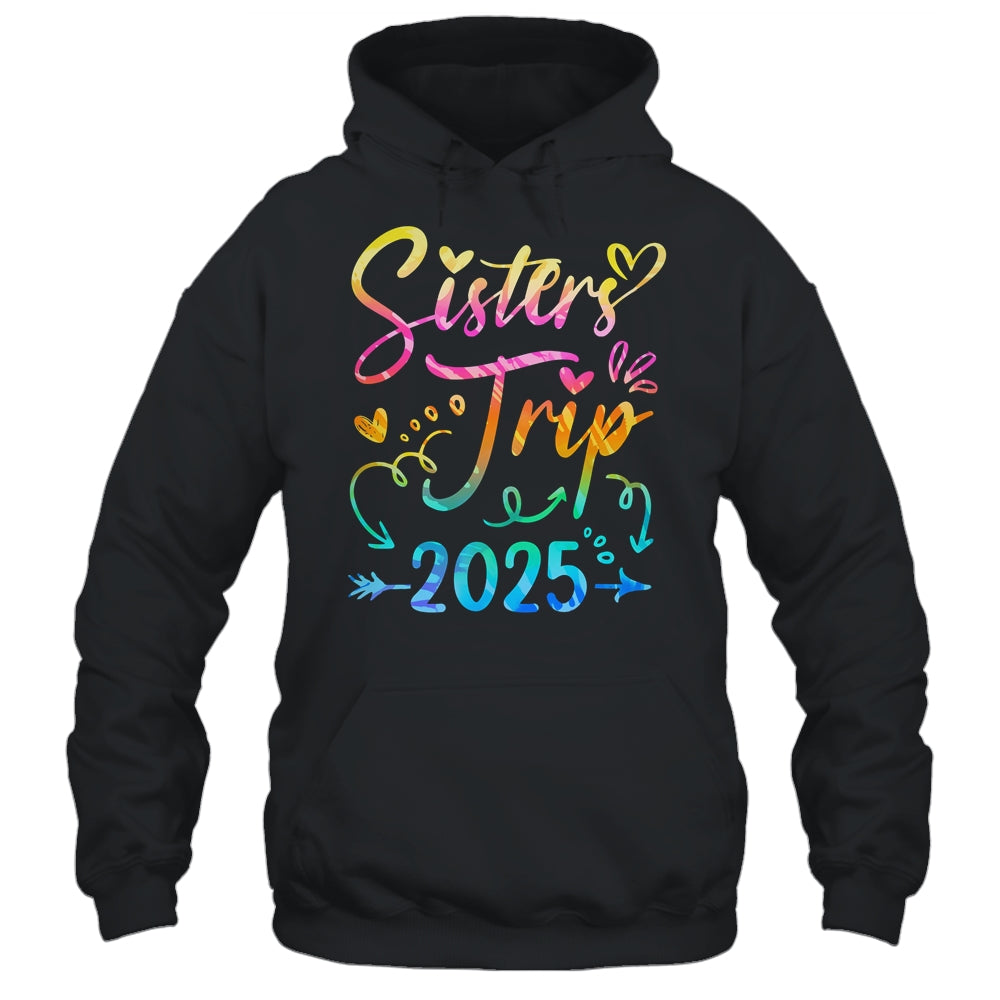 Sister's Road Trip 2025 Tie Dye Cute Sisters Weekend Trip Shirt & Tank Top | siriusteestore