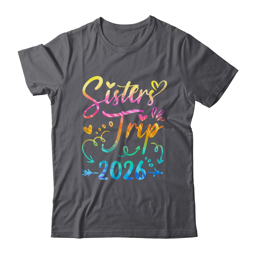 Sister's Road Trip 2026 Tie Dye Cute Sisters Weekend Trip Shirt & Tank Top | siriusteestore