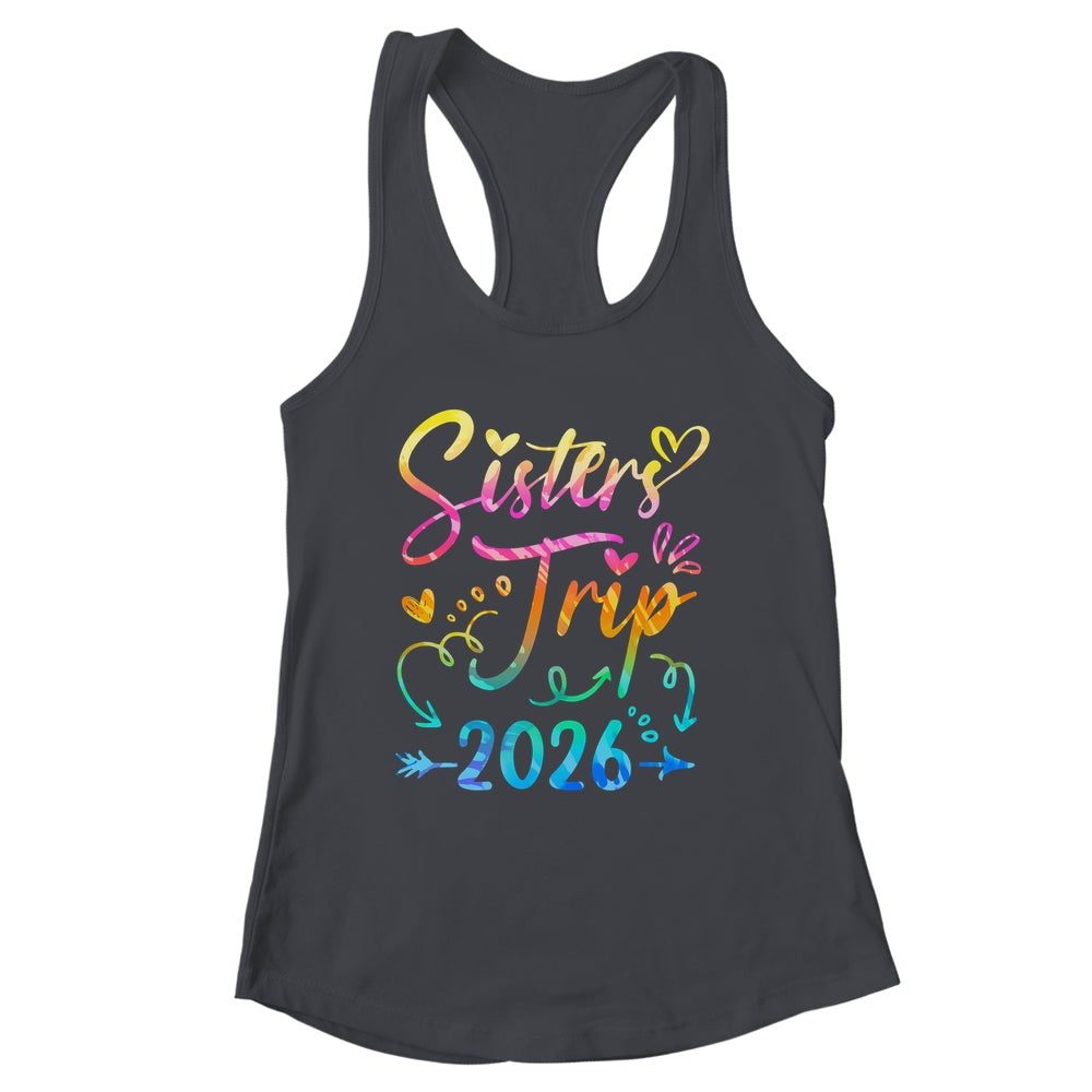 Sister's Road Trip 2026 Tie Dye Cute Sisters Weekend Trip Shirt & Tank Top | siriusteestore