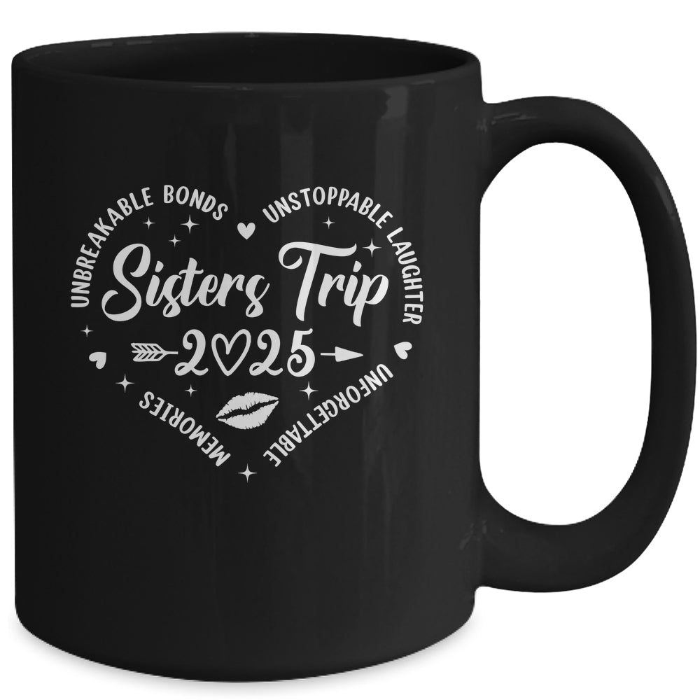 Sisters Trip 2025 Friends Trip Memories Vacation Retro Mug | siriusteestore