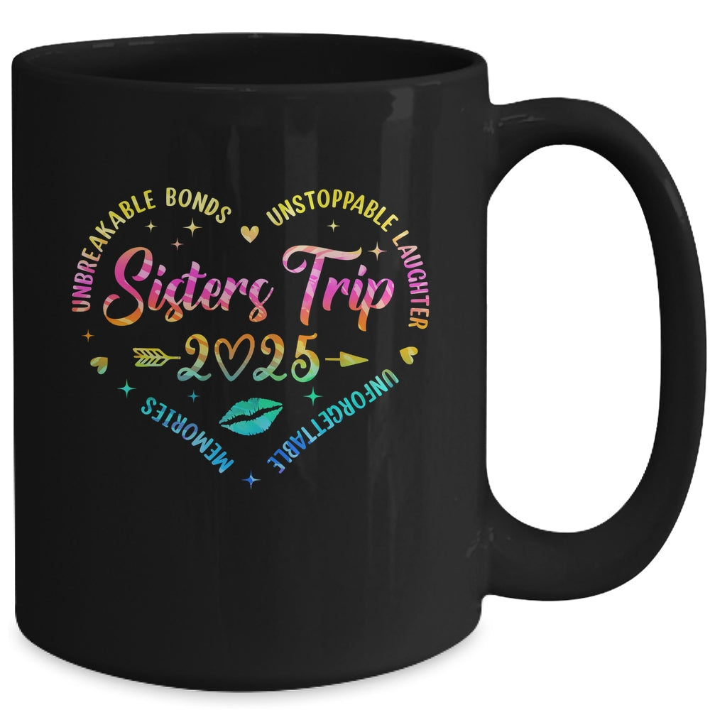Sisters Trip 2025 Memories Trip Friends Vacation Retro Mug | siriusteestore
