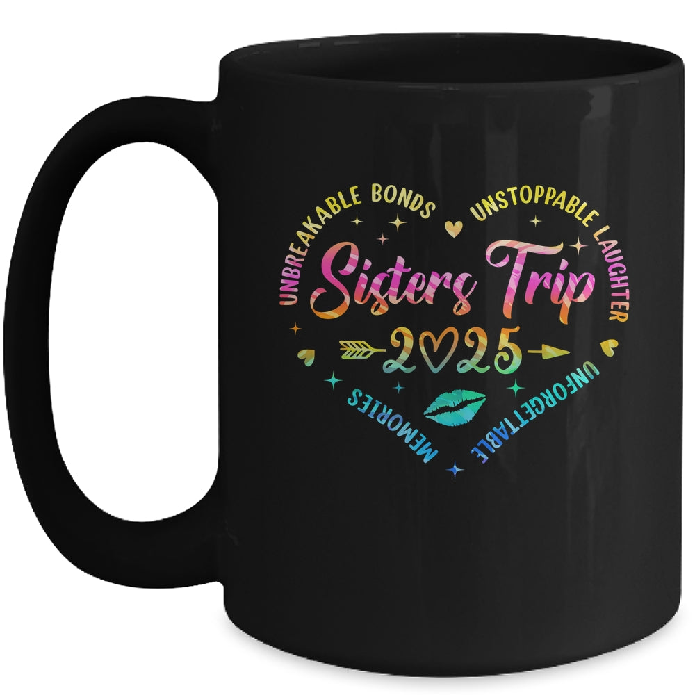Sisters Trip 2025 Memories Trip Friends Vacation Retro Mug | siriusteestore