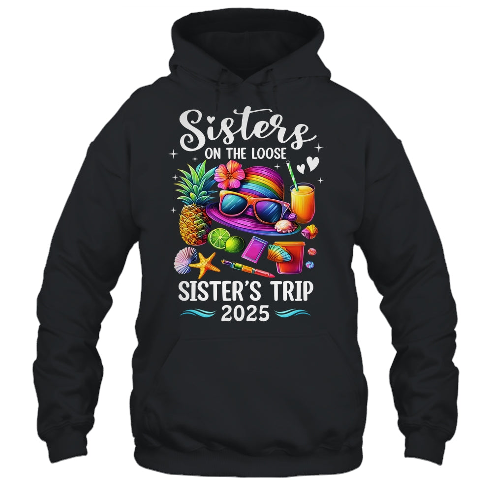 Sisters Trip 2025 Summer Cute Sister's On The Loose 2025 Shirt & Tank Top | siriusteestore