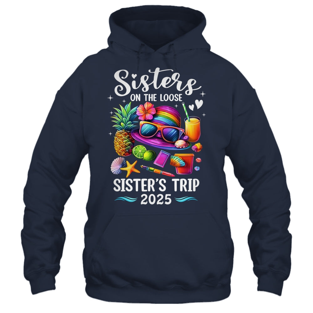 Sisters Trip 2025 Summer Cute Sister's On The Loose 2025 Shirt & Tank Top | siriusteestore