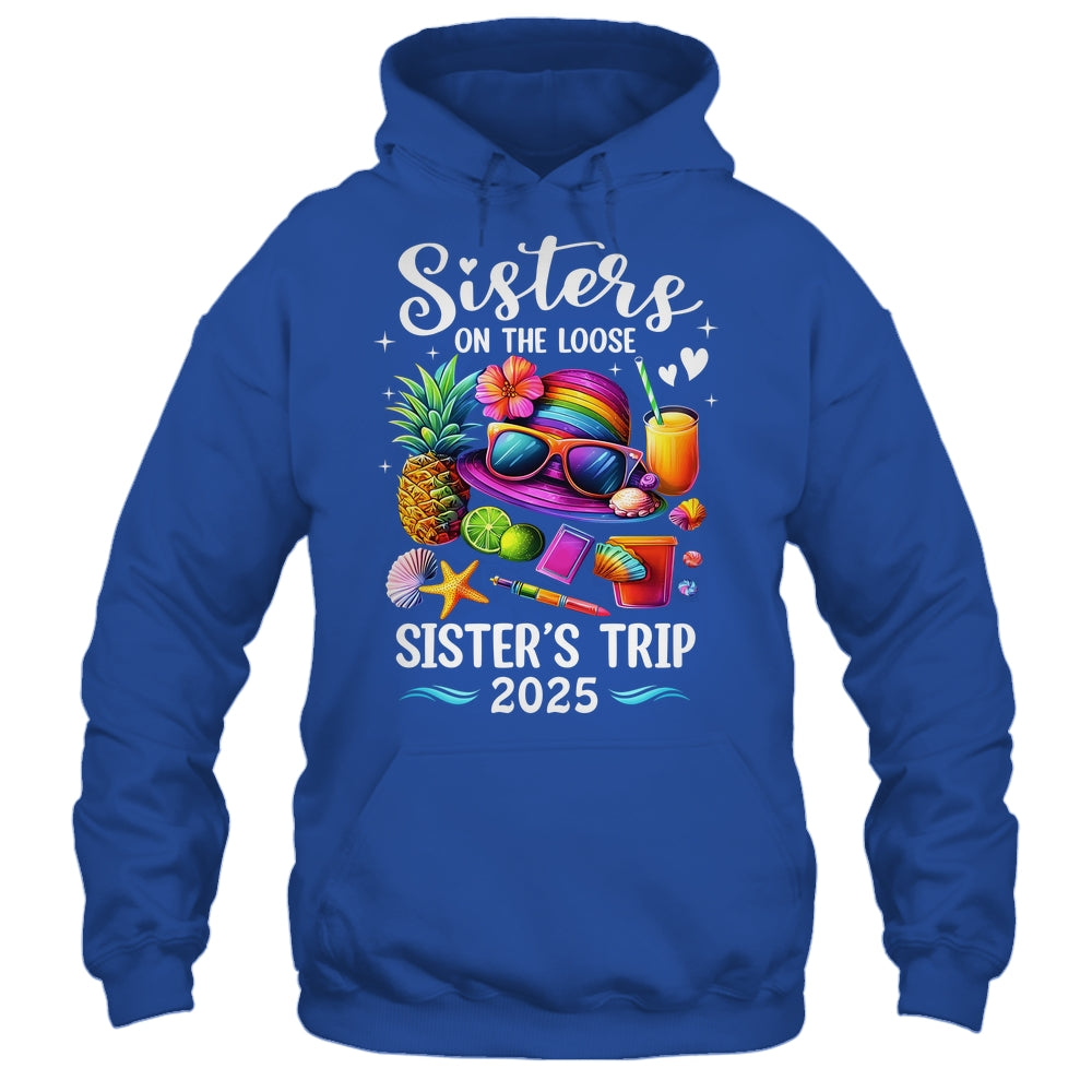 Sisters Trip 2025 Summer Cute Sister's On The Loose 2025 Shirt & Tank Top | siriusteestore