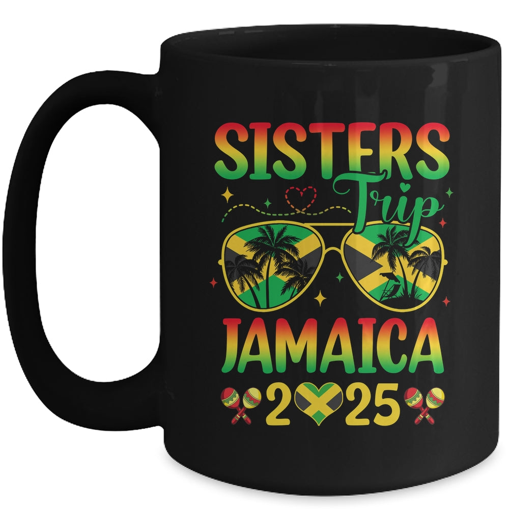 Sisters Trip Jamaica 2025 Summer Vintage Beach Girls Trip Mug | siriusteestore
