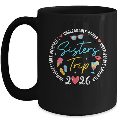 Sistes Trip 2026 Memories Girls Friends Trip Vacation Retro Mug | siriusteestore