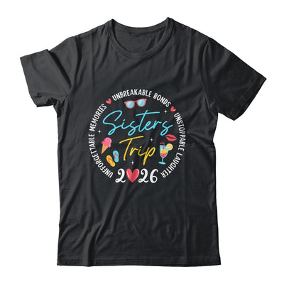 Sistes Trip 2026 Memories Girls Friends Trip Vacation Retro Shirt & Tank Top | siriusteestore