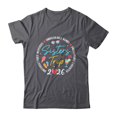 Sistes Trip 2026 Memories Girls Friends Trip Vacation Retro Shirt & Tank Top | siriusteestore