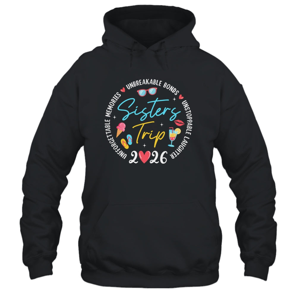 Sistes Trip 2026 Memories Girls Friends Trip Vacation Retro Shirt & Tank Top | siriusteestore