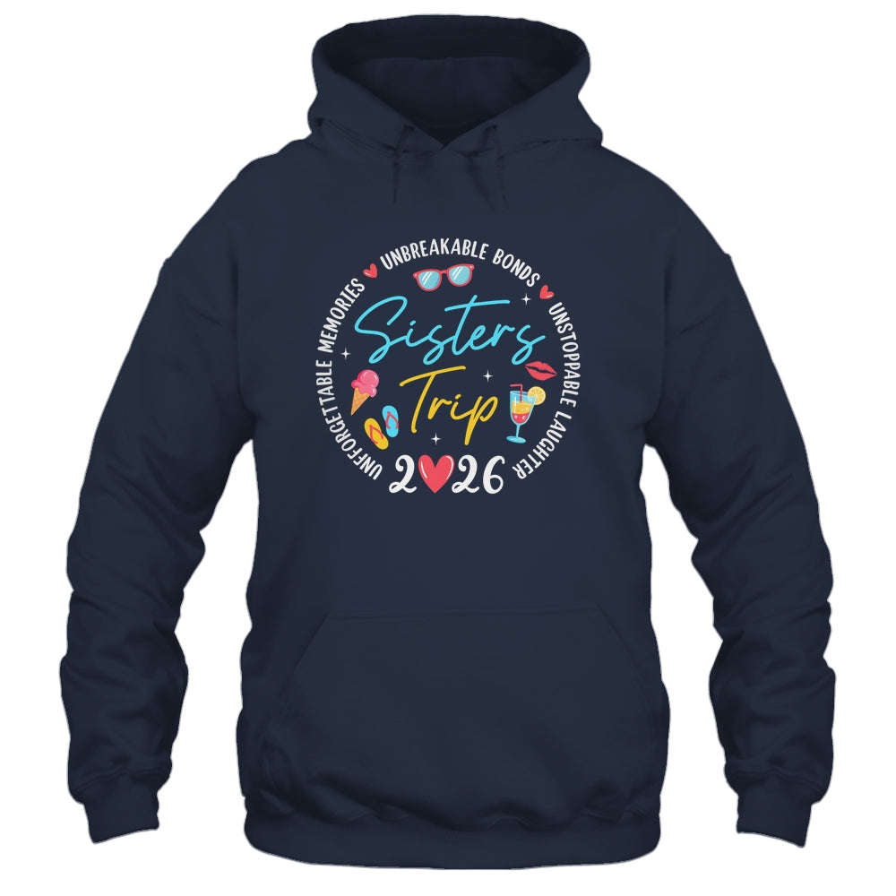 Sistes Trip 2026 Memories Girls Friends Trip Vacation Retro Shirt & Tank Top | siriusteestore