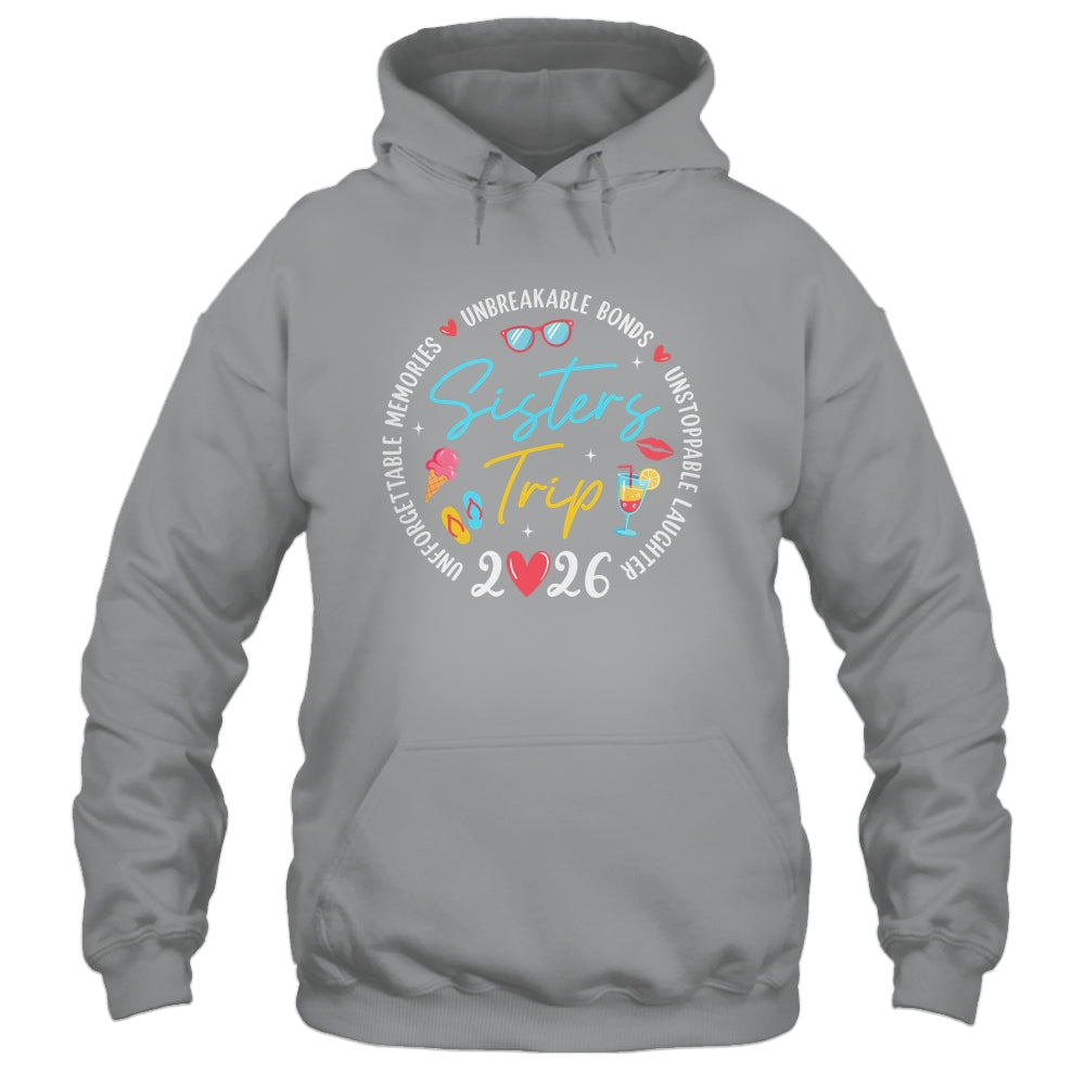 Sistes Trip 2026 Memories Girls Friends Trip Vacation Retro Shirt & Tank Top | siriusteestore