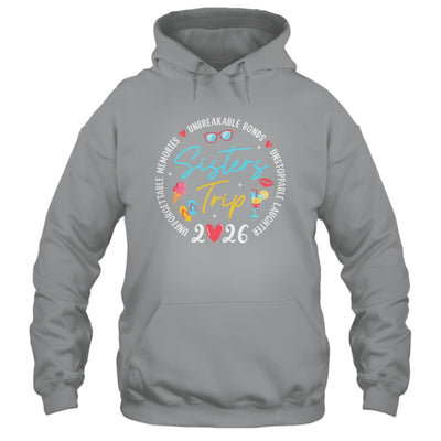 Sistes Trip 2026 Memories Girls Friends Trip Vacation Retro Shirt & Tank Top | siriusteestore