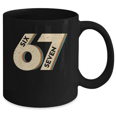 Six Seven 6 7 Meme 67 Funny Retro Boys Kids Mug | siriusteestore