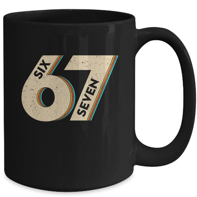 Six Seven 6 7 Meme 67 Funny Retro Boys Kids Mug | siriusteestore