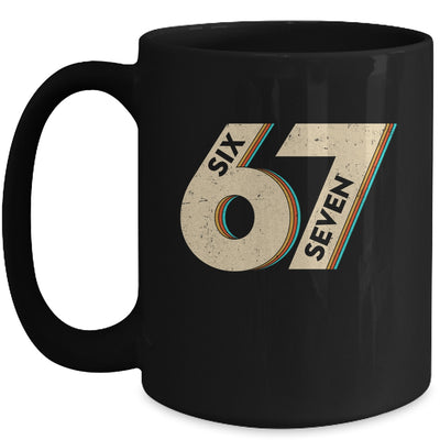 Six Seven 6 7 Meme 67 Funny Retro Boys Kids Mug | siriusteestore