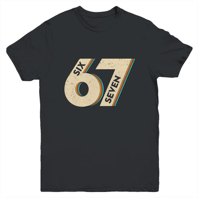 Six Seven 6 7 Meme 67 Funny Retro Boys Kids Youth Shirt | siriusteestore